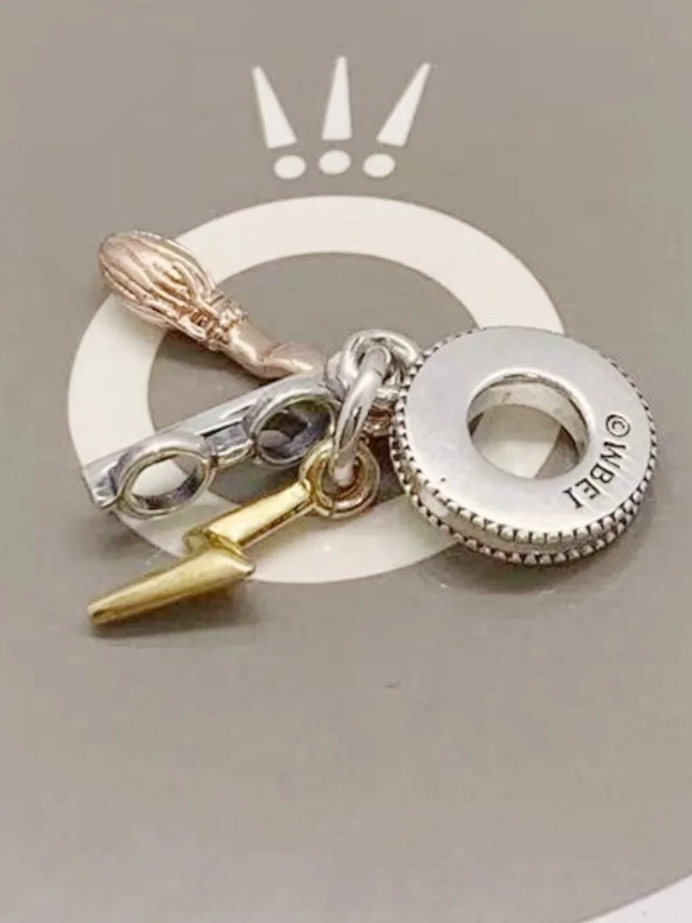 Pandora Harry Potter, Glasses, Nimbus 2000 & Lightning Bolt Dangle Charm